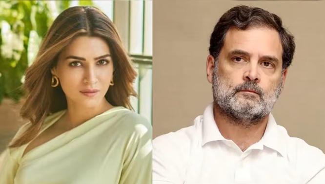 'Rahul Gandhi comes out in support of Actress Kriti Sanon amid controversy over Rakhi ad'
